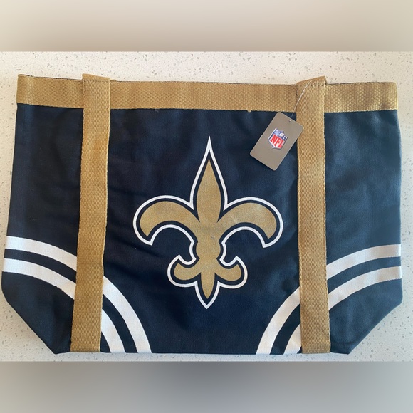NFL Women’s New Orleans Saint’s Canvas Tote Bag Size: W 19” x H 13” x 5.5 D - Picture 4 of 4